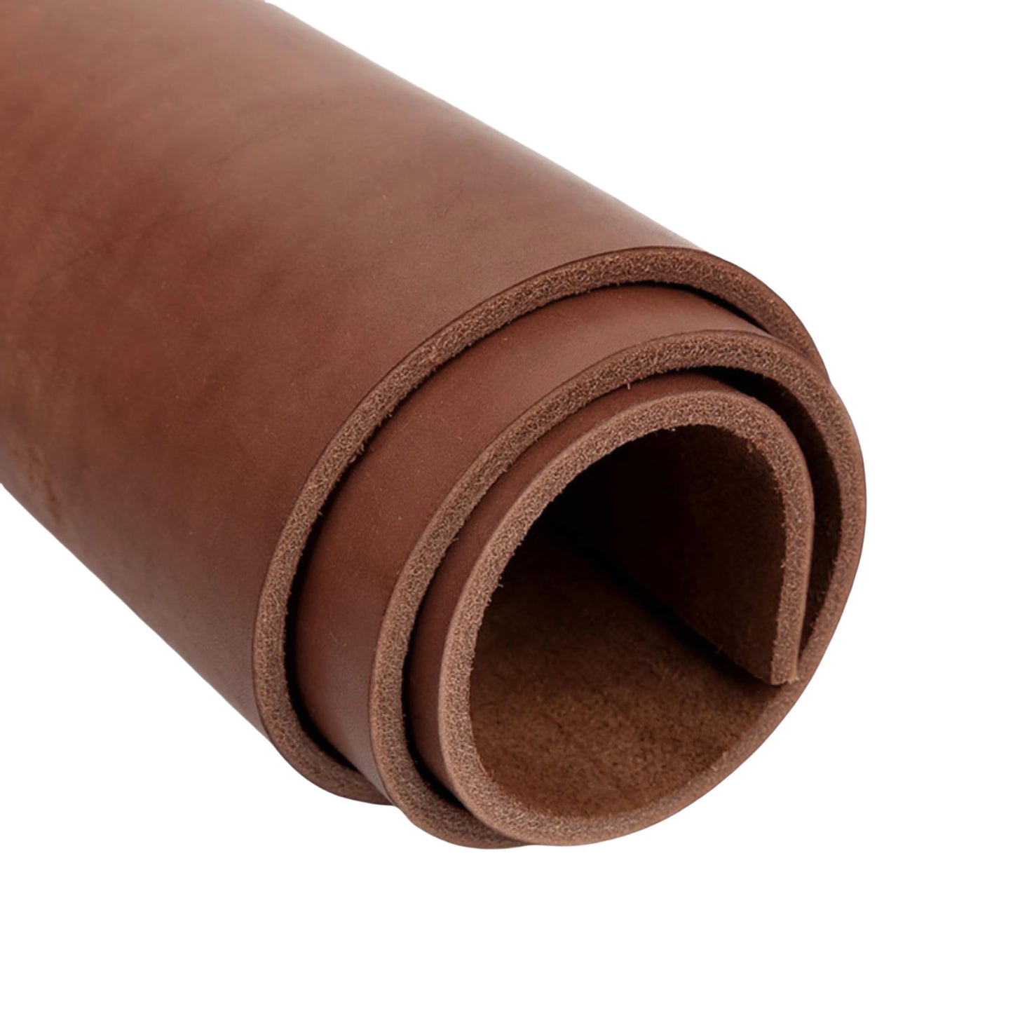 Full Grain Leather Sheet, 4-5mm Thick, Brown Leather, Vegetable Tanned Leather for Crafting, Tooling, Sheath Making (Brown 20 x 40 inches)