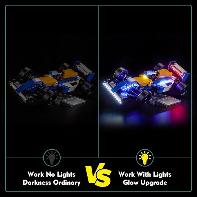 Light kit Compatible with Lego 10353 Williams Racing FW14B mit Nigel Mansell - No Model Only Light LED Lighting Accessories Compatible with Lego 10353 Set (Standard Version)