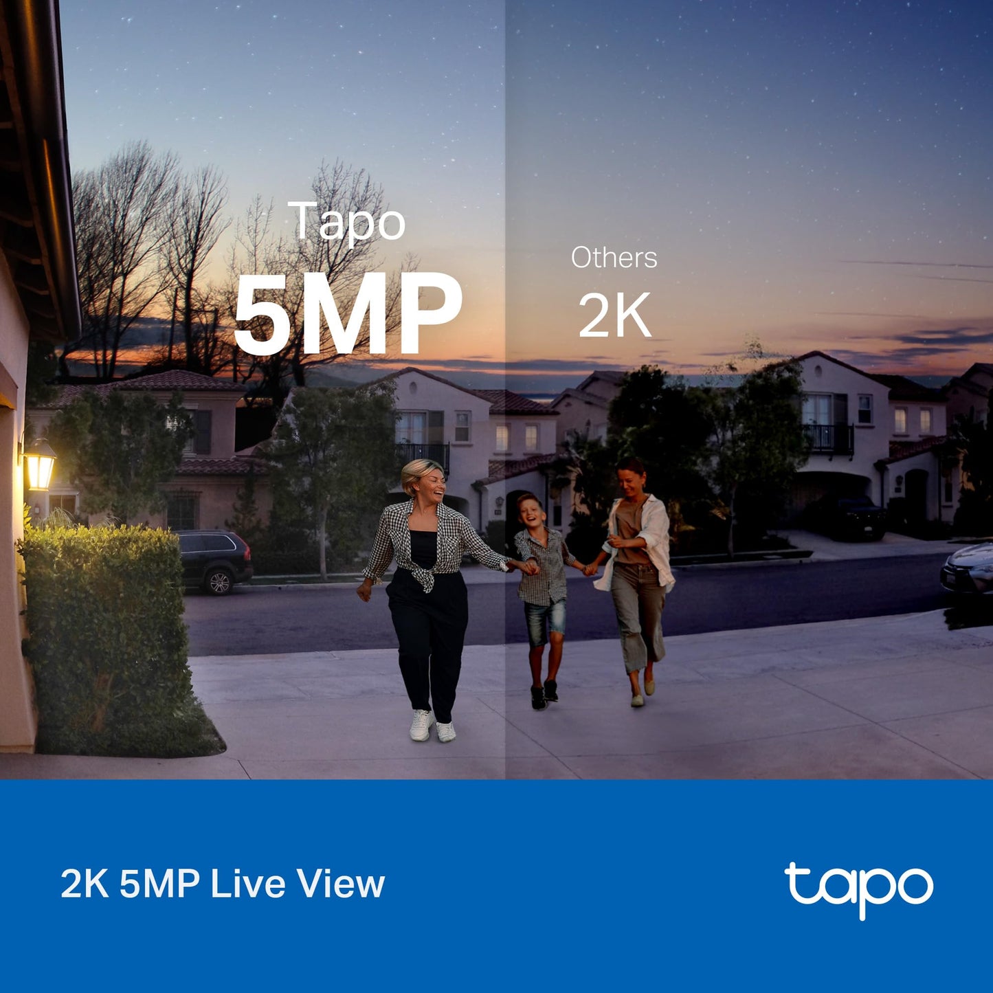 Tapo Smart Video Wireless Doorbell Camera - 2K, 160° Ultra-Wide View, Up to 180 Days Battery, Alexa, Google Assistant Compatible, Free AI Person Detection, IP54, SD/Cloud Storage, D205