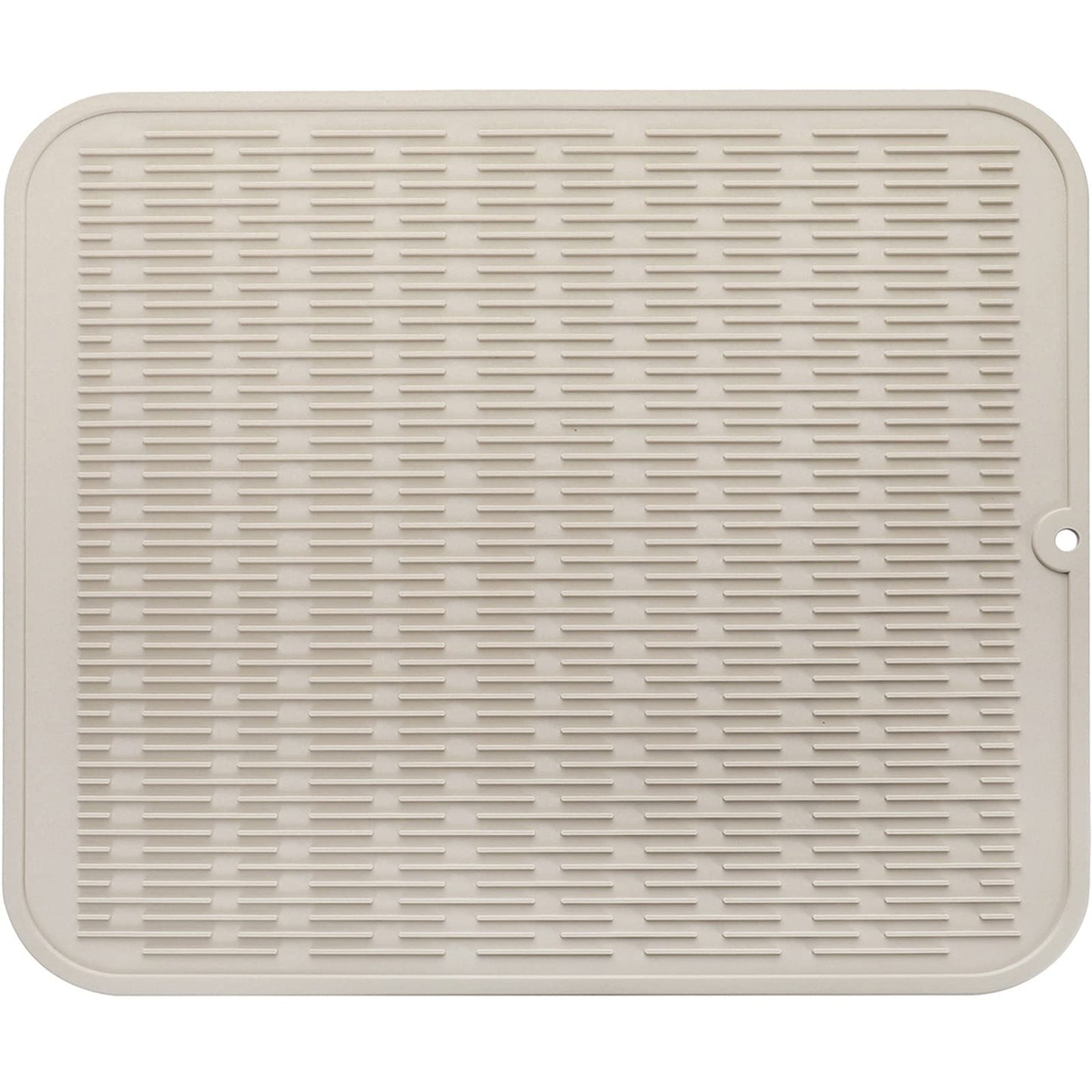 MicoYang Silicone Dish Drying Mat for Multiple Usage,Easy clean,Eco-friendly,Heat-resistant Silicone Mat for Kitchen Counter or Sink,Refrigerator or Drawer Liner Tapioca 2XL 24 inches x 18 inches