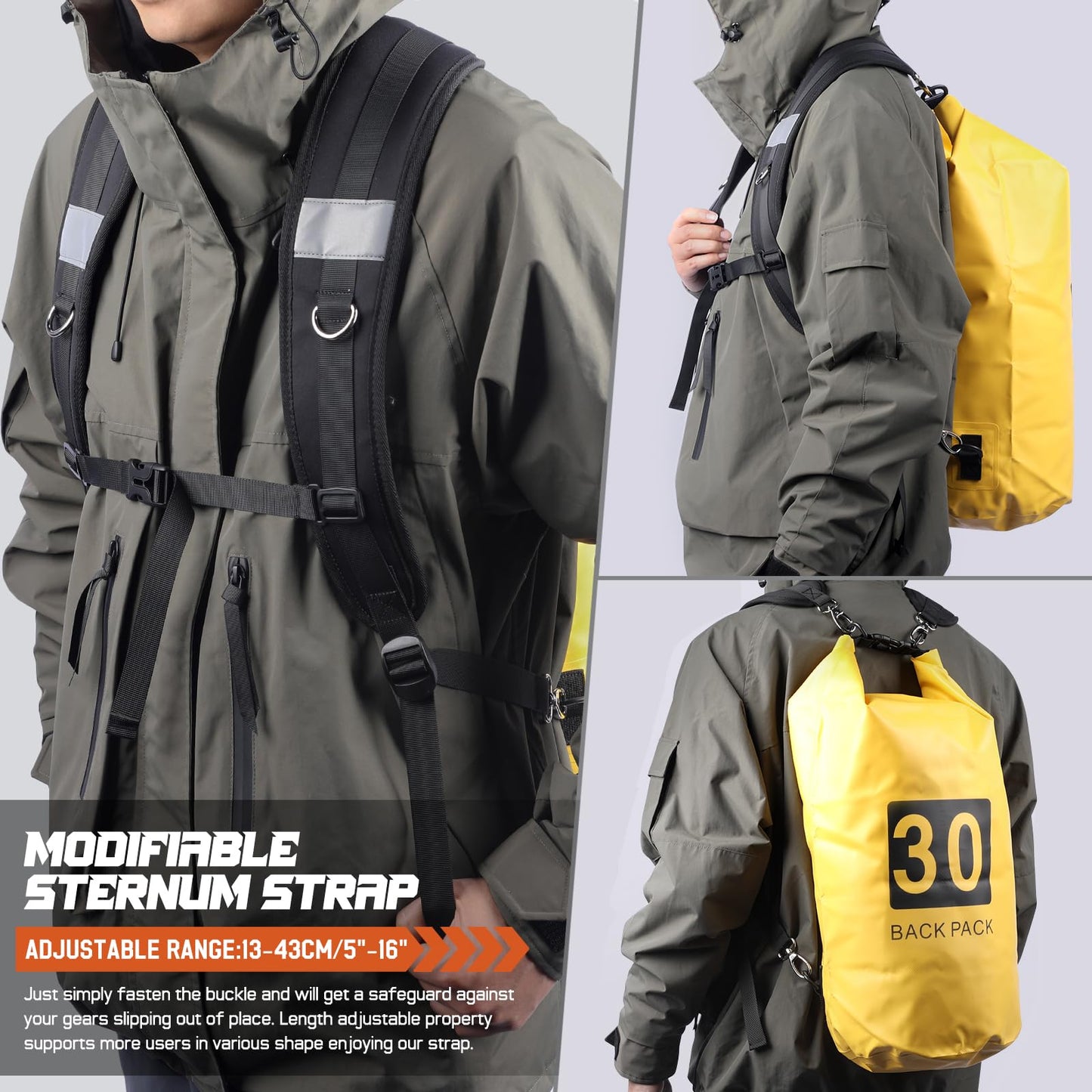 Pitozer Backpack Straps, Backpack Shoulder Strap for bags strap Replacement Padded Strap Adjustable with Metal/Plastic Clips