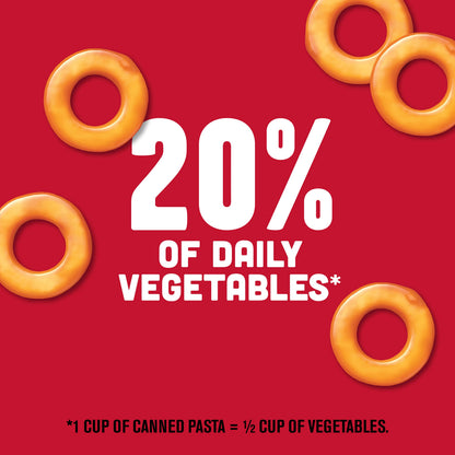 SpaghettiOs Canned Pasta with Meatballs, Healthy Snack for Kids and Adults, 15.6 OZ Can (Pack of 12)