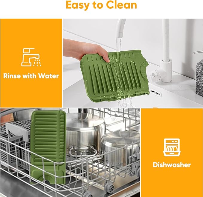 24'' Longer Faucet Mat for Kitchen Sink Splash Guard Kitchen Sink Faucet Mat