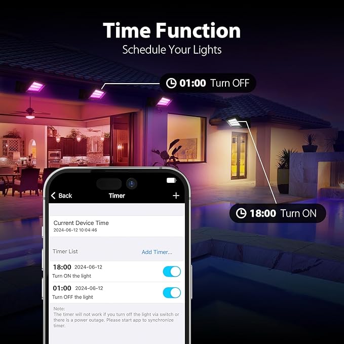 168W Smart Linkable LED Wall Washer Light, RGB+CCT+Dimmable Via APP Control, LED Flood Light with Music Sync for Retail Shops, Parks, Palm Trees, Wedding Halls, Church, Hotels Landscape Lighting