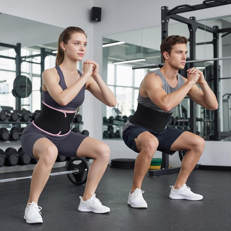 Waist Trainer for Women & Men | Sweat Band for Effective Stomach Weight Loss - Adjustable Trimmer Belt