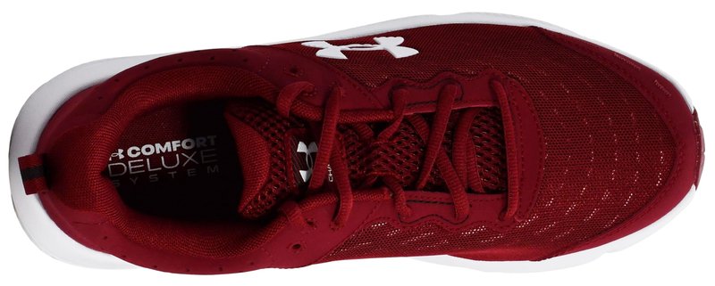 Under Armour Mens Charged Assert 10 Cardinal/Cardinal/White 12.5 Medium