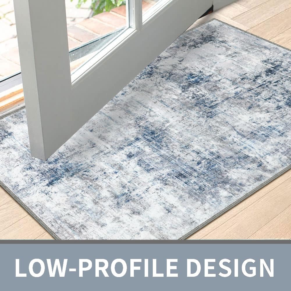Door Mat, Front Indoor Doormat 24"x36" Non Slip Entryway Rug Indoor, Washable Small Rug for Bedroom Kitchen Bathroom Laundry Low Profile(2x3 Feet)