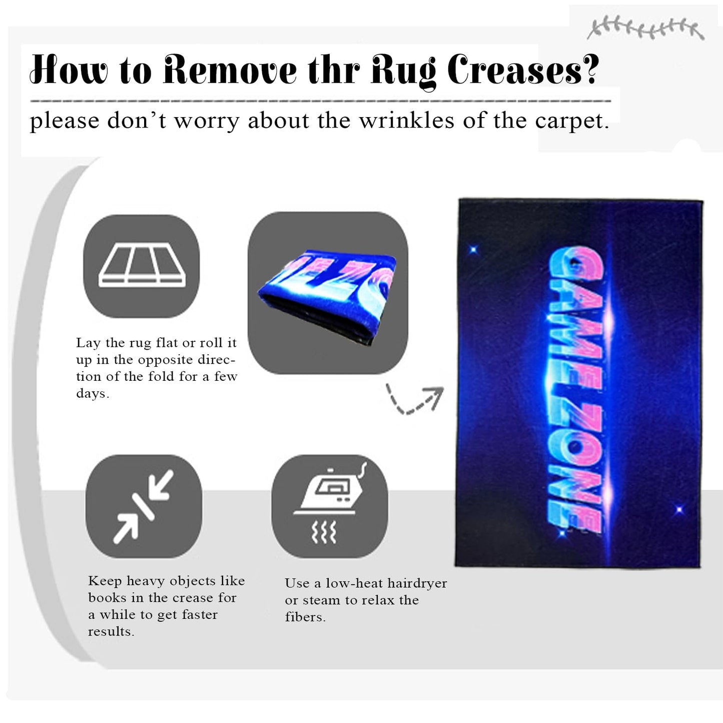 Gaming Area Rugs for Boys Cool Game Style Bedroom, Gamer Rug Boys Room Decor, Machine Washable, Video Games Bedroom Carpet for Teens, Controller Gamepad Player Standing Throw Doormats Yoga Mat 5'x7'
