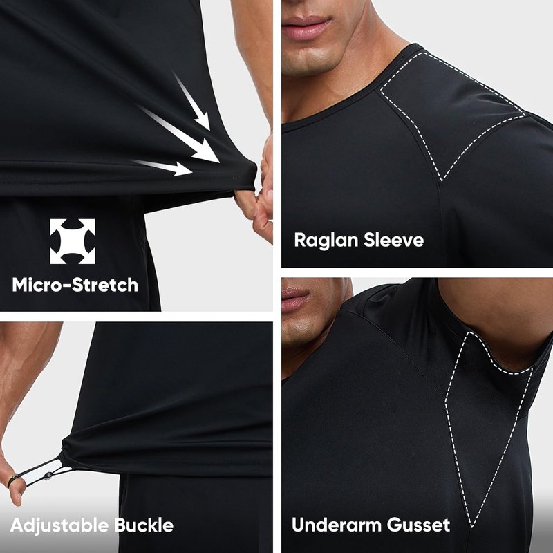 Sauna Shirt for Men - Weight Loss Heat Trapping Vest | Gym Workout Fat Burning Top