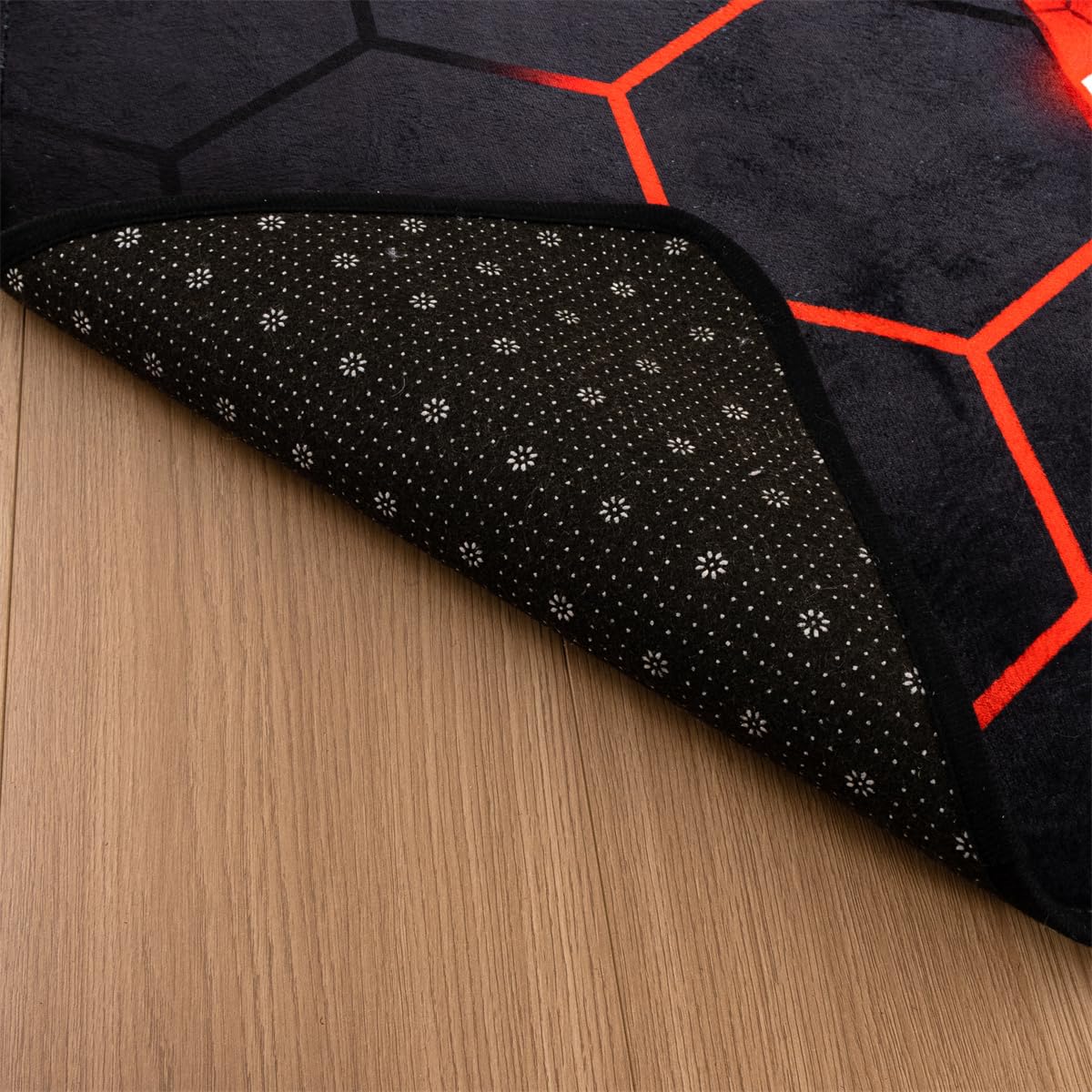NTBED Game Console Area Rug for Bedroom Sofa Playroom Gaming Geometric Bedside Rugs Gamer Decorative Floor Mat Carpet (3x5 Feet, Red)