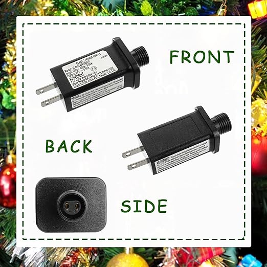 24V 12W LED Transformer Replacement Class 2 Power Supply for Christmas String Light Inflatable Decorations LED Controller IP44 Waterproof Low Voltage