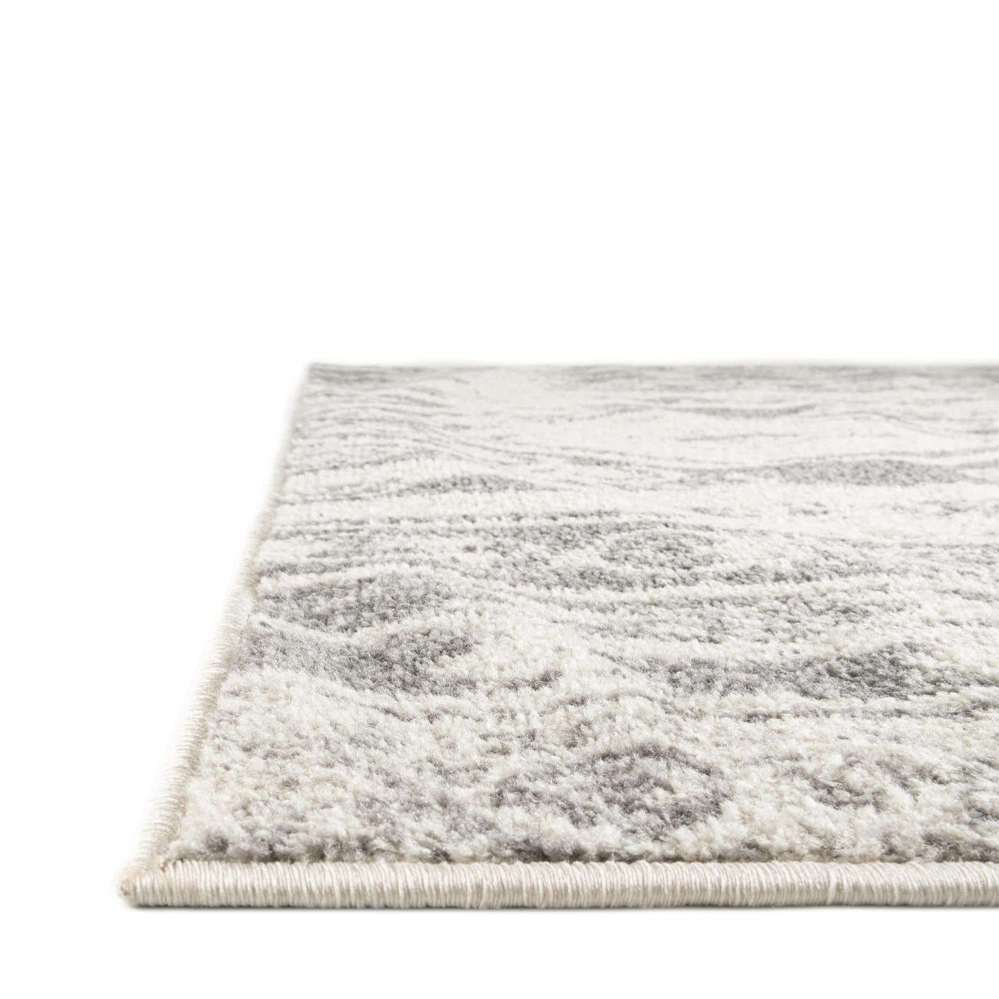 Unique Loom Lennon Collection Area Rug - Zal (5' 3" x 8' Rectangle, Ivory and Gray)