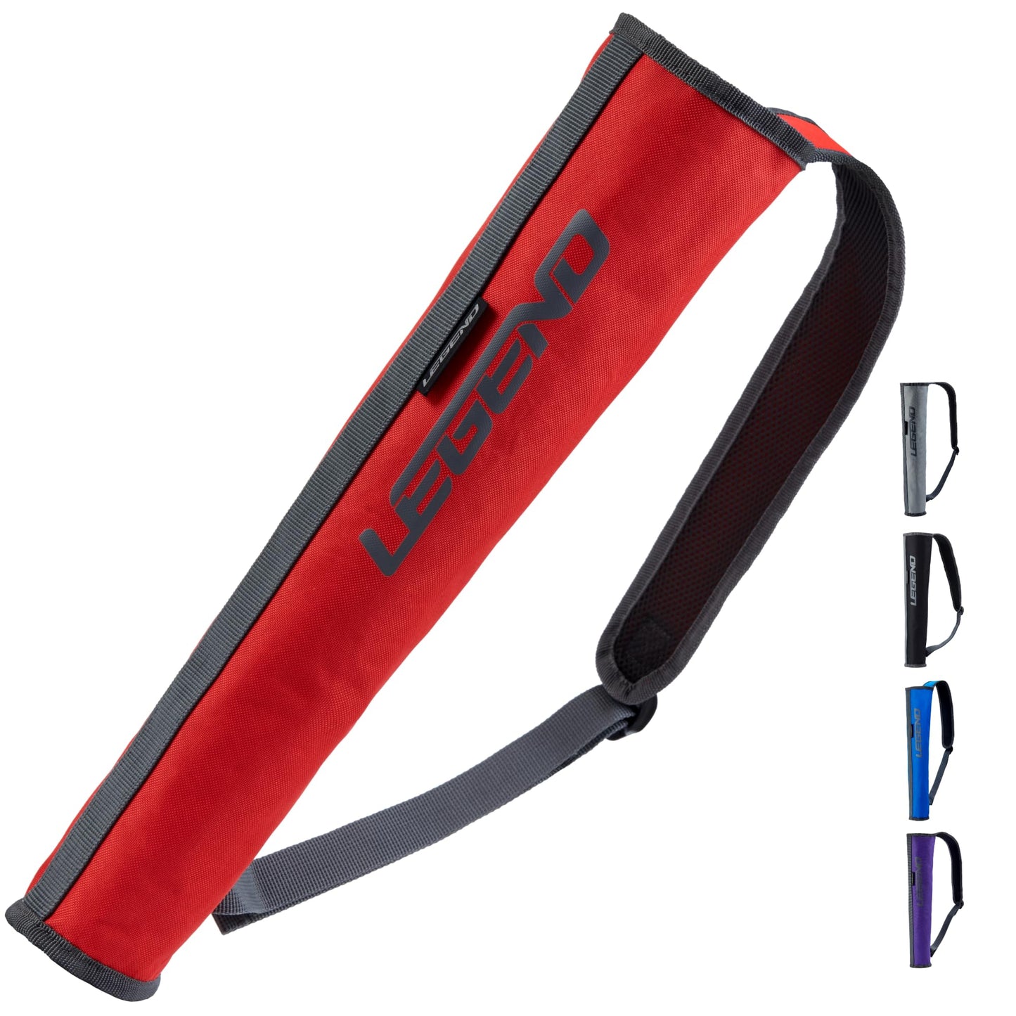 Legend Arrow Quiver for Kids and Adults - 16 Capacity Arrow Case, Back Bow Quiver for Left or Right-Handed Archers with Padded Shoulder Strap for Sling Carry