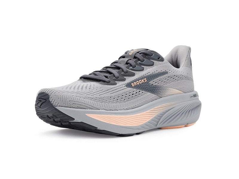 Brooks Women's Ghost 17 Alloy/Blackened Pearl/Peach 5 Medium