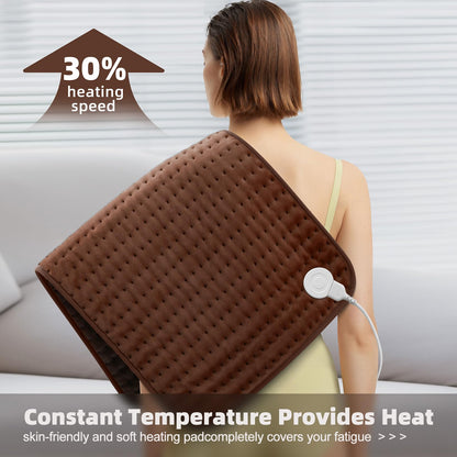 Heating pad for Back, Neck, Shoulder, Cramps and Leg Pain Relief, Heat Pads Christmas Gifts for Women, Men, Mom, Dad, Auto-Off,Machine Washable,Moist Dry Heat Options,Extra Large 12"x24"