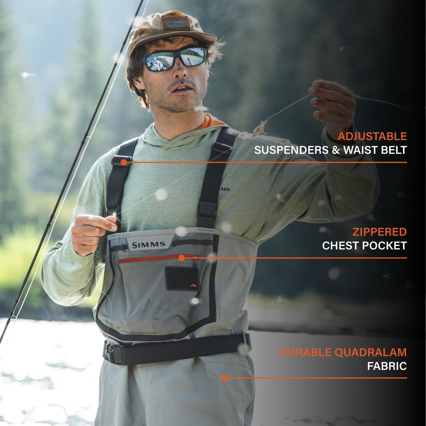 Simms Freestone Stockingfoot Smoke S