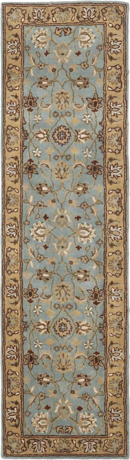 SAFAVIEH Heritage Collection X-Large Area Rug - 11' x 17', Blue & Gold, Handmade Traditional Oriental Wool, Ideal for High Traffic Areas in Living Room, Bedroom (HG958A)