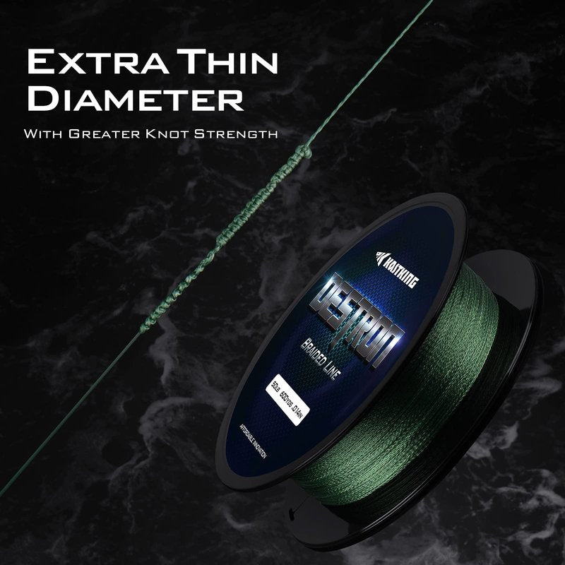 KastKing Destron Braided Fishing Line, Blue Camo , 300 yds-8lb-0.13mm