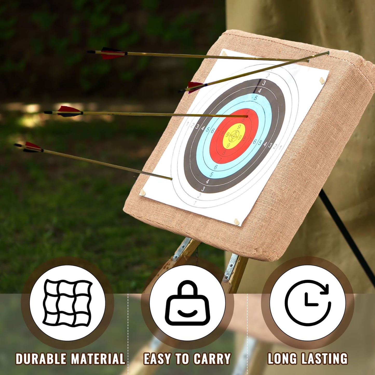 ShinyRelief 20 Inch Adult Backyard Straw Archery Target, for Recurve Compound or Longbow, 20 Pcs Paper Arrow Targets, Traditional Bow Arrow Target for Kids Youth Gift Archery Hunting Practice