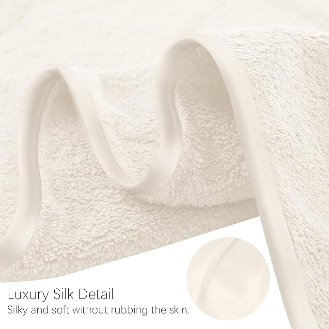 TENSTARS Silk Hemming Hand Towels