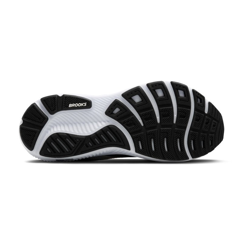 Brooks Men’s Ghost 17 Neutral Running Shoe - Black/Grey/White - 9 Wide