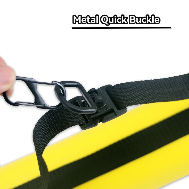 BOWSOUL Arrow Tube Case Adjustable and Extendable Archery Arrow Holder Archery Quivers for Hunting, Target Shooting-Protective EVA Foam Arrow Insert Included (Yellow Tube with Insert)
