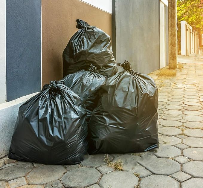 Tasker 95-96 Gallon Trash Bags Heavy Duty 95-100 Gallon Trash Bags│Black Heavy