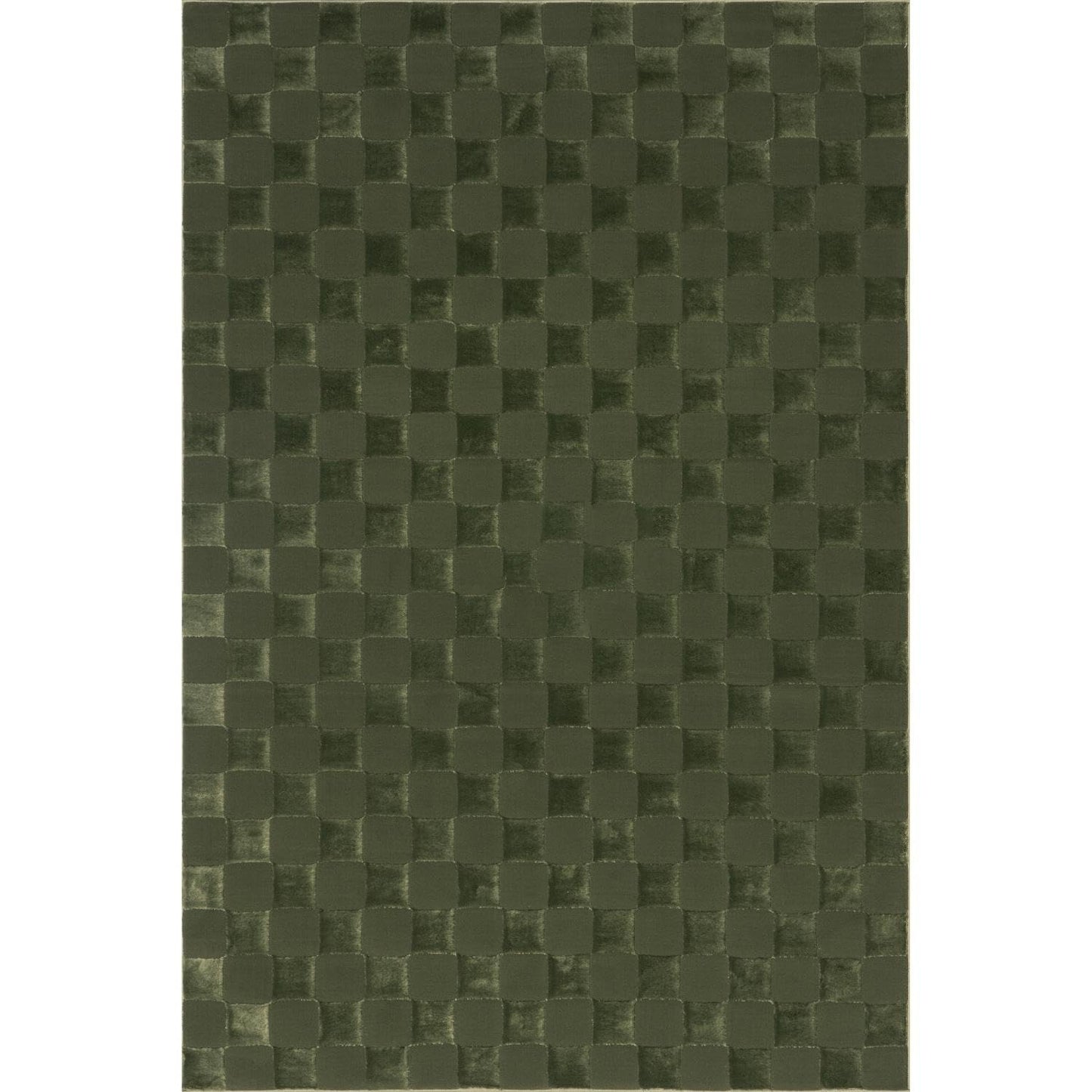 Nuloom Alaiya Green, 4' x 6', Checkered, Recycled PET, Soft and Cozy, High Traffic, Stain Resistant, Durable, Washable Area Rug for Bedroom, Living Room, Dining Space, Den, Foyer, Entryway