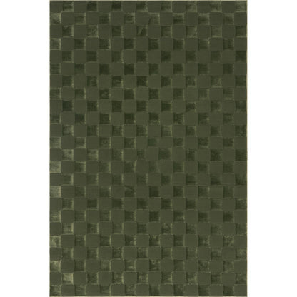Nuloom Alaiya Green, 4' x 6', Checkered, Recycled PET, Soft and Cozy, High Traffic, Stain Resistant, Durable, Washable Area Rug for Bedroom, Living Room, Dining Space, Den, Foyer, Entryway