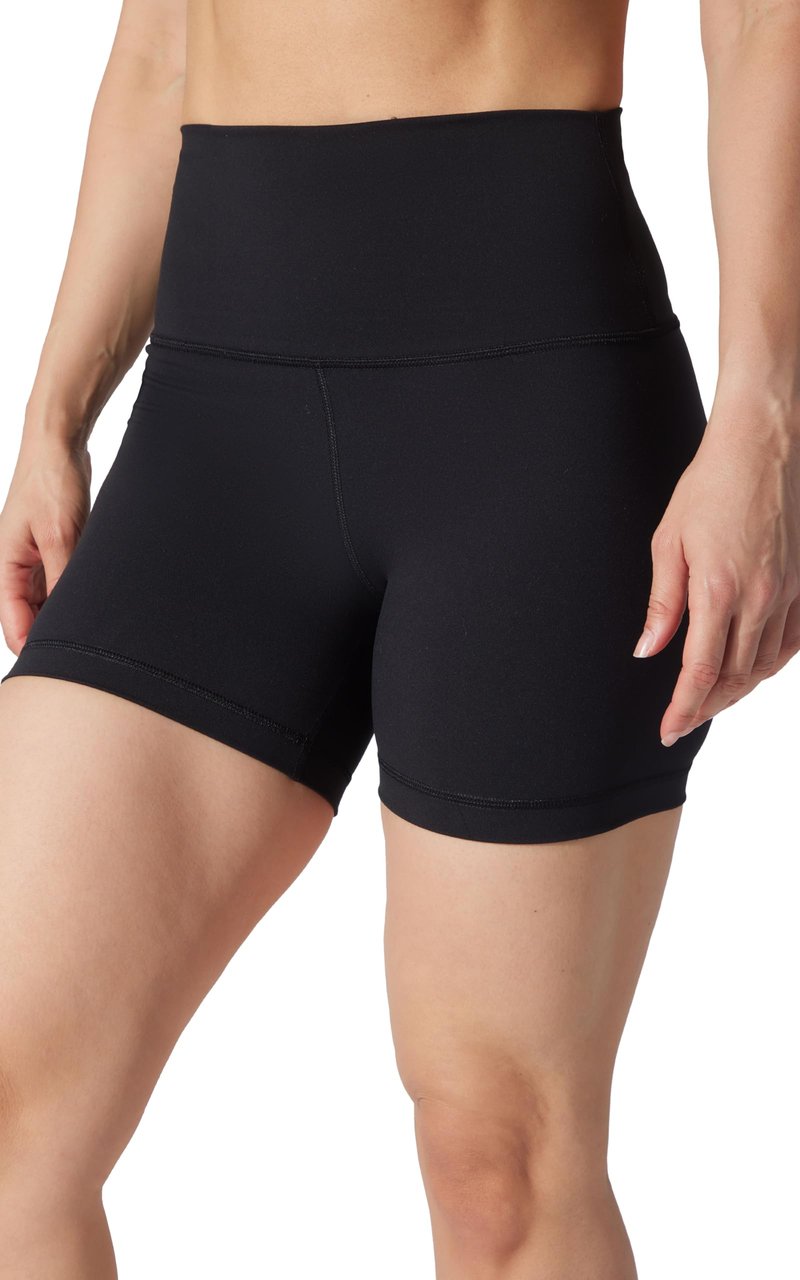 Yogalicious Womens High Waisted Biker Shorts Squat Proof Workout Yoga Short 5”, 7” 2 Pack - Black (W/Pocket) / Black (No Pocket) 5" - Small