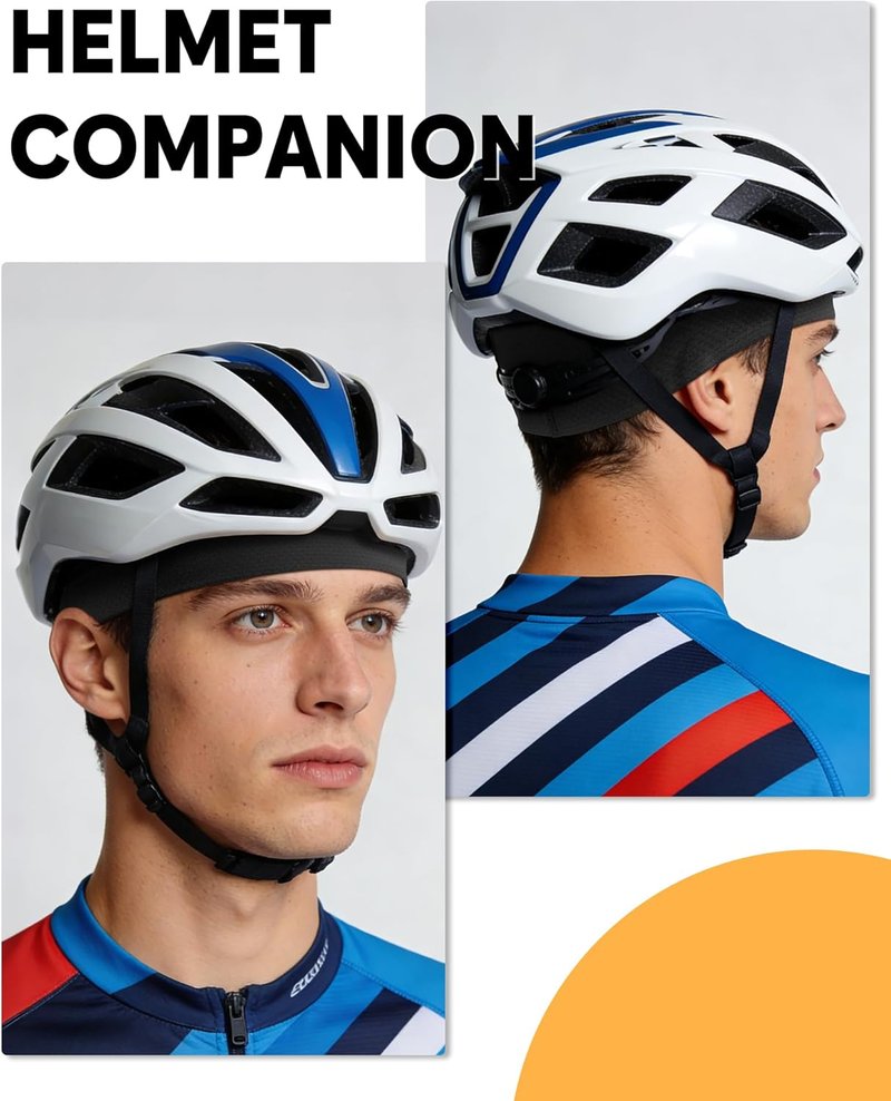Cooling Skull Cap Helmet Liner - Breathable Mesh Running Hat | Lightweight Quick-Dry Sports Beanie for Men - 3 Pcs Set