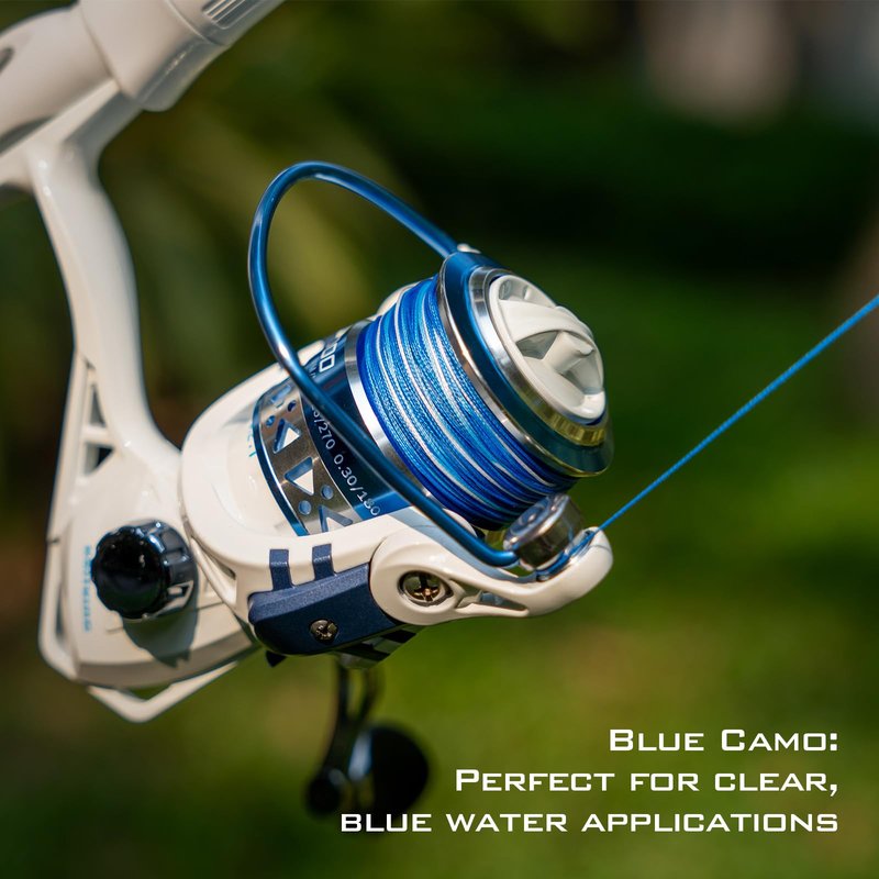 KastKing Superpower Braided Fishing Line, Blue Camo, 15 LB, 150 Yds