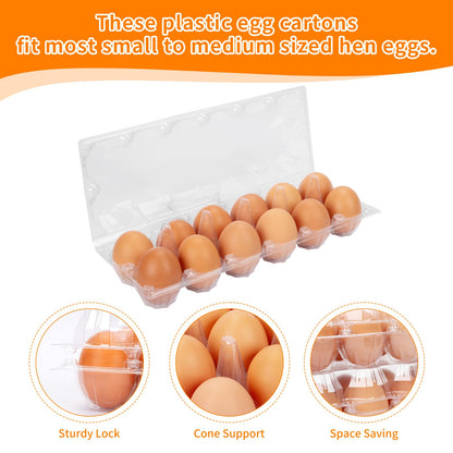 GRRONZEE 120 Pack Egg Cartons Cheap Bulk 12 Count Egg Containers for Chicken Eggs, One Dozen Empty Egg Cartons for Home Ranch Chicken Farm, Commercial Business Market Display, 2x6 Grids