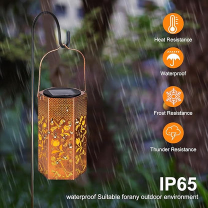 Christmas Decorations Gifts for Women Men Mom - Dragonfly Solar Lanterns Outdoor Waterproof - Birthday Gifts, Mothers Day Gifts, Solar Lights Outdoor Garden Decor for Outside, Patio, Yard, Lawn