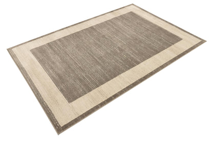 Rugs.com Uptown Collection Rug – 4x6 Gray Medium-Pile Rug Perfect for Entryways, Kitchens, Breakfast Nooks, Accent Pieces