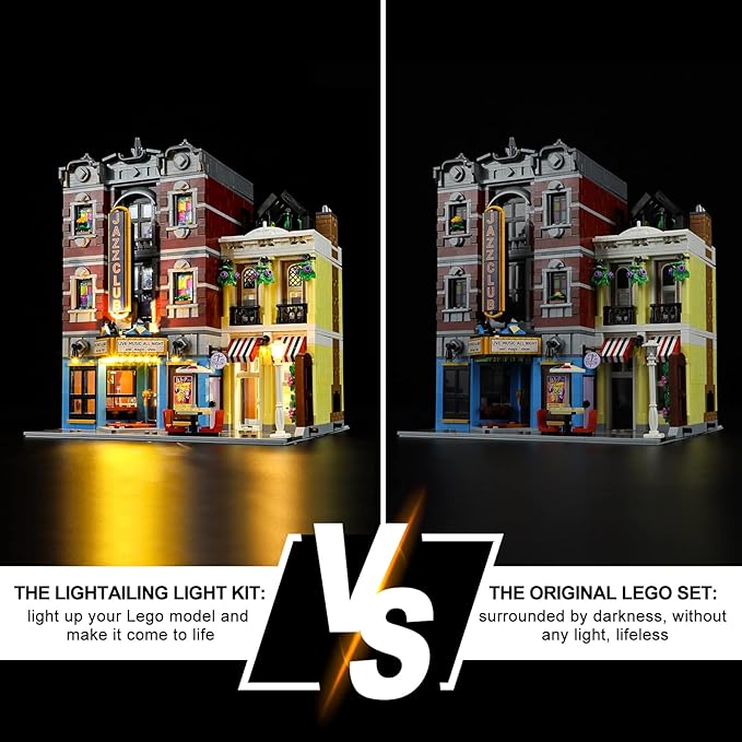 Lightailing Light for Lego- 10312 Jazz-Club - Led Lighting Kit Compatible with Lego Building Blocks Model - NOT Included The Model Set