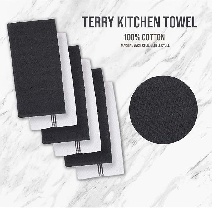 LANE LINEN Kitchen Towels and Dishcloths Sets