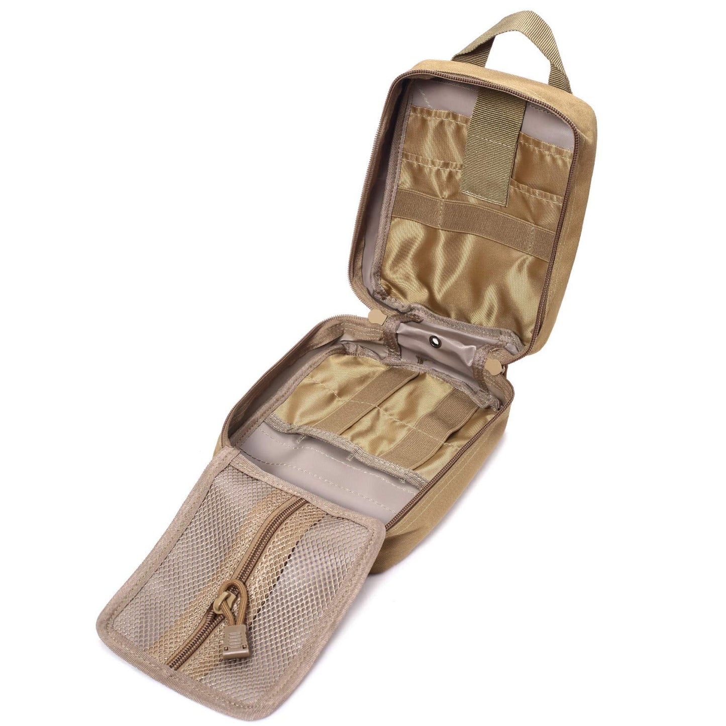 Honestptner Molle Pouch, Sturdy 600D Nylon Tactical Medical Pouch,Rip-Away EMT First Aid Pouch (Bag Only)