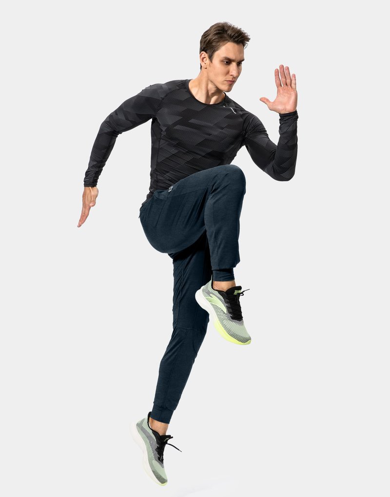 G Gradual Men's Sweatpants with Zipper Pockets Athletic Pants Traning Track Pants Joggers for Men Soccer, Running, Workout(Heathered Cobalt Blue,XS)