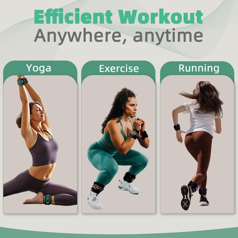 Frelaxy Ankle Weights Sets for Women Men Kids 1lb 2lb 3lb Pairs with Adjustable Straps, Strength weighted for Physical Therapy Running Walking Fitness Gym Workout (Purple, 2 lbs x 2)