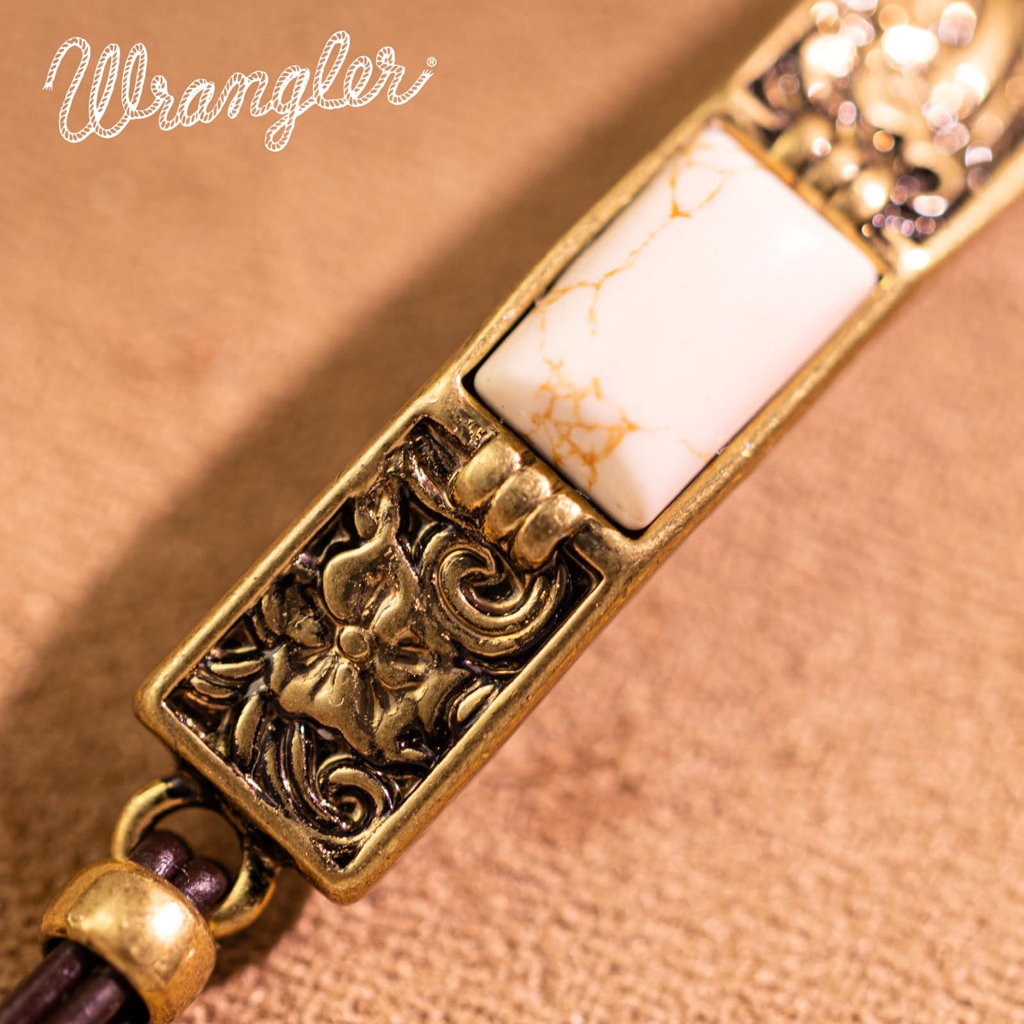 Montana West x Wrangler Faux Leather Wrap Bracelets for Women Western Country Bohemian Cowgirl Turquoise Dainty Jewelry AR-WGW-1119G-BG