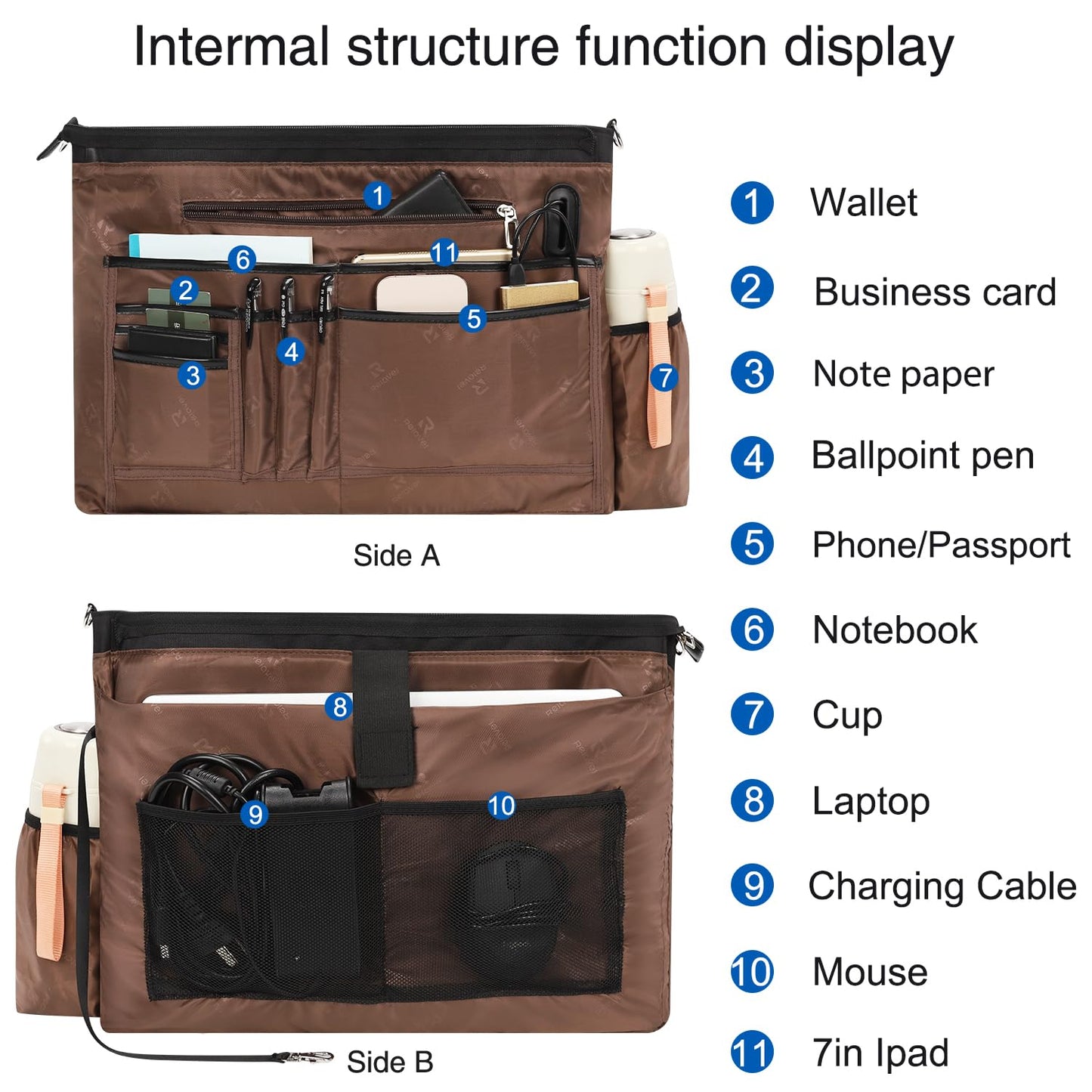 Laptop Tote Bag for Women 17 Inch, Laptop Bag With USB Port & 15 Pockets Teacher Work Bag with Compartments Business Travel Professional Computer Bag Office Work Organized Bag with Shoulder Straps