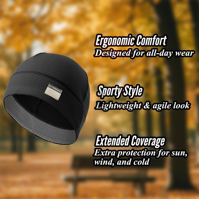Beanie Skullcap for Men & Women - Thermal Lightweight & Breathable for Running, Skiing, Outdoor Activities