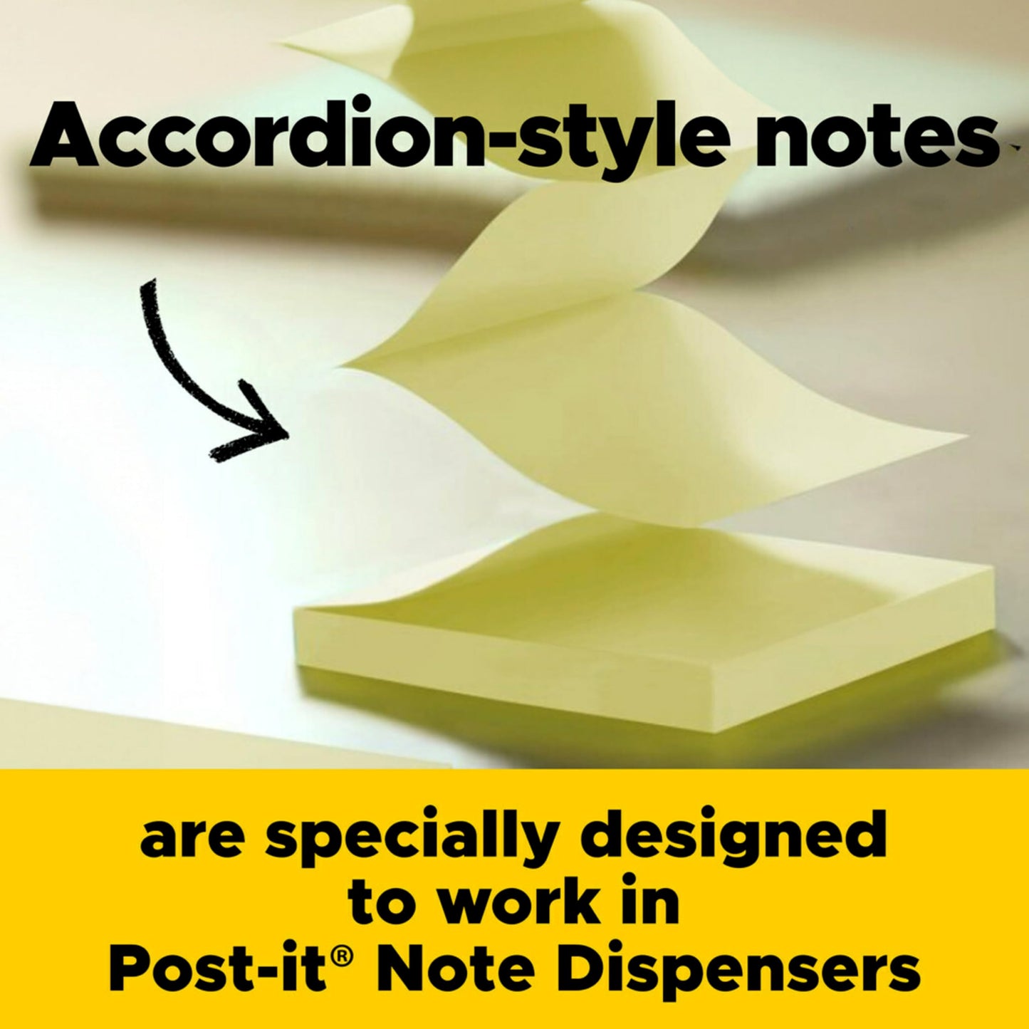 Post-it Super Sticky Dispenser Pop-up Notes, 6 Sticky Notes Pads, 3 x 3 in., School Supplies and Oﬃce Supplies, 2X the Sticking Power, Use with Post-it Note Dispensers, Neutrality Collection