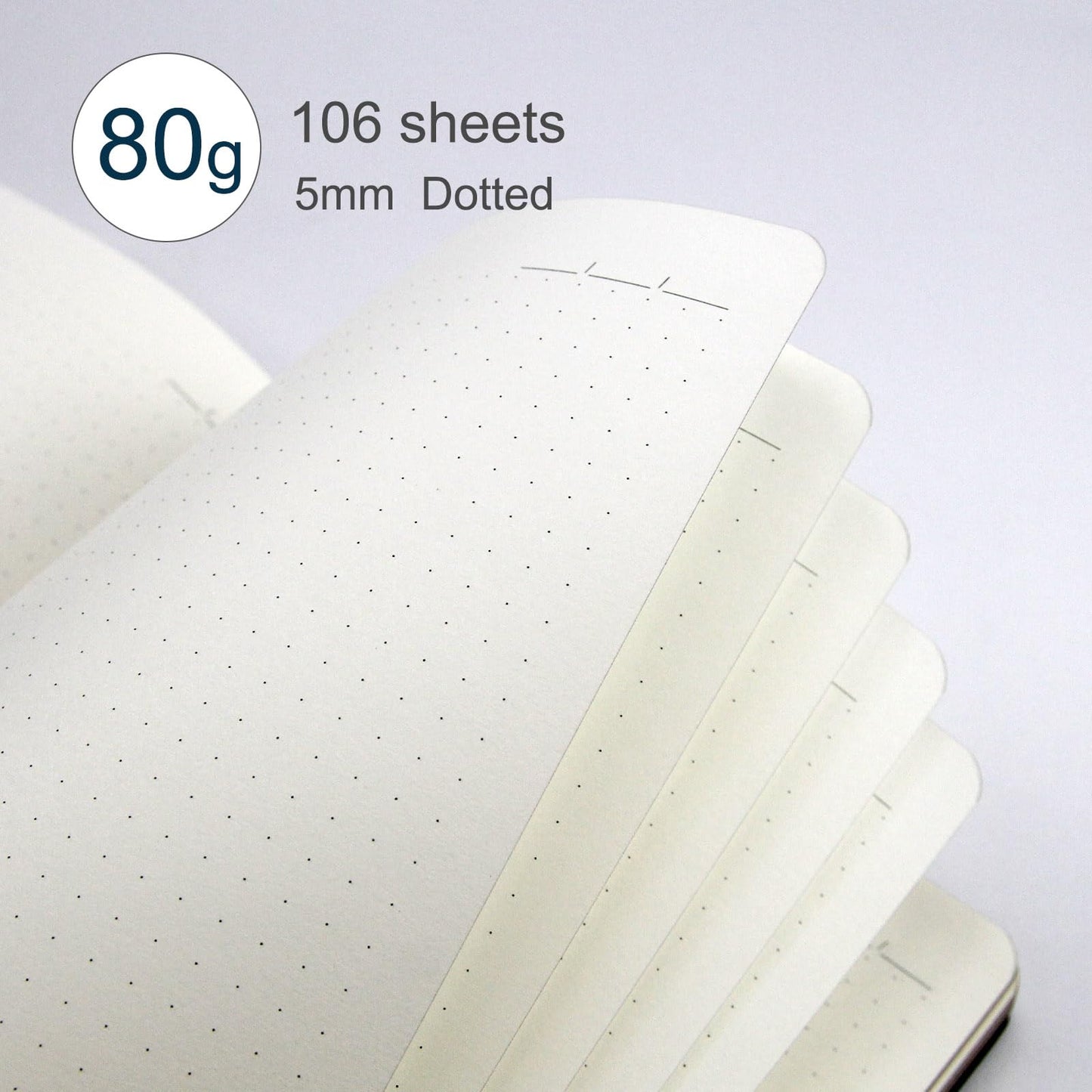 WETLOTE Soft Cover Leather Journal Notebook A5 Dotted 212 Pages 5x8.25 Inches with Strap Closure Travel Work School Writing Journaling Notebooks for Women Men Gift Box Packaging Black