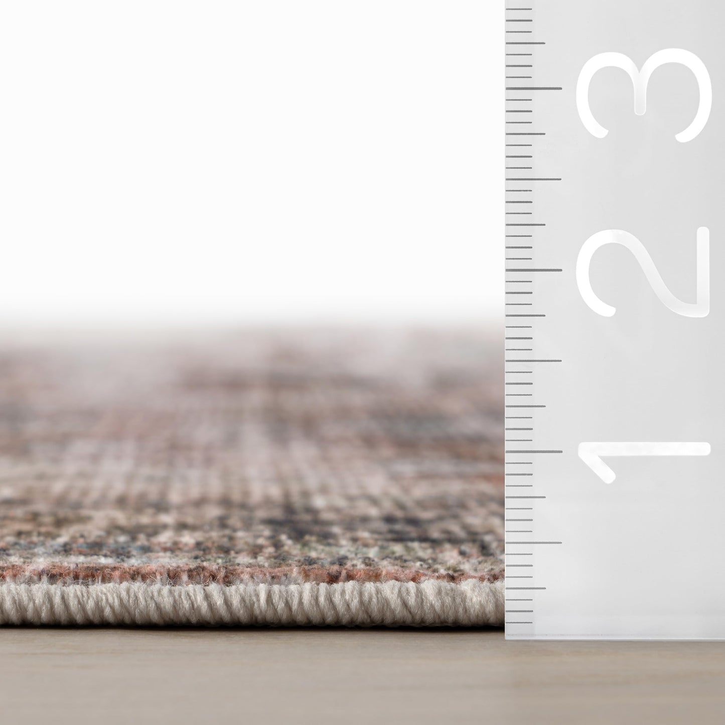 Nuloom Orielle Medallion 5' x 8' Machine Washable Area Rug for Living Room Bedroom Dining Room, Rust