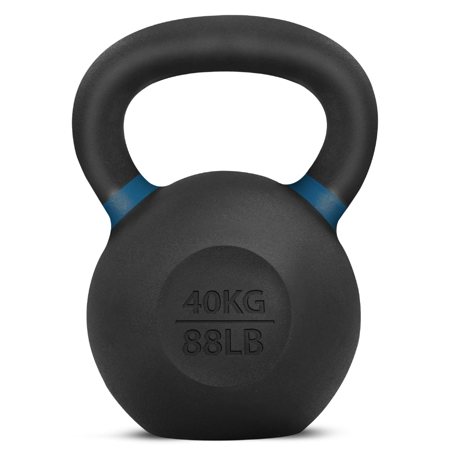 Yes4All Powder Coated Kettlebell, Cast Iron Core Kettlebells with Non-Slip Handle & Flat Bottom for Conditioning, Heavy Duty for Strength Training, 9lb to 71lb - Single & Pair