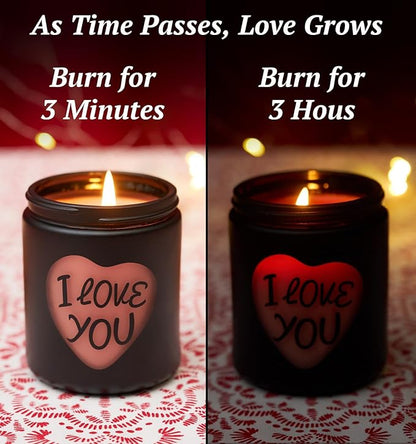 Christmas Candles,Christmas Gifts for Women, Rose Scent Candles, Holiday Candle Gifts for Mom,Perfect for Xmas,New Year,Winter Décor,Over 40 Hours of Burn Time, 100% Soy Wax