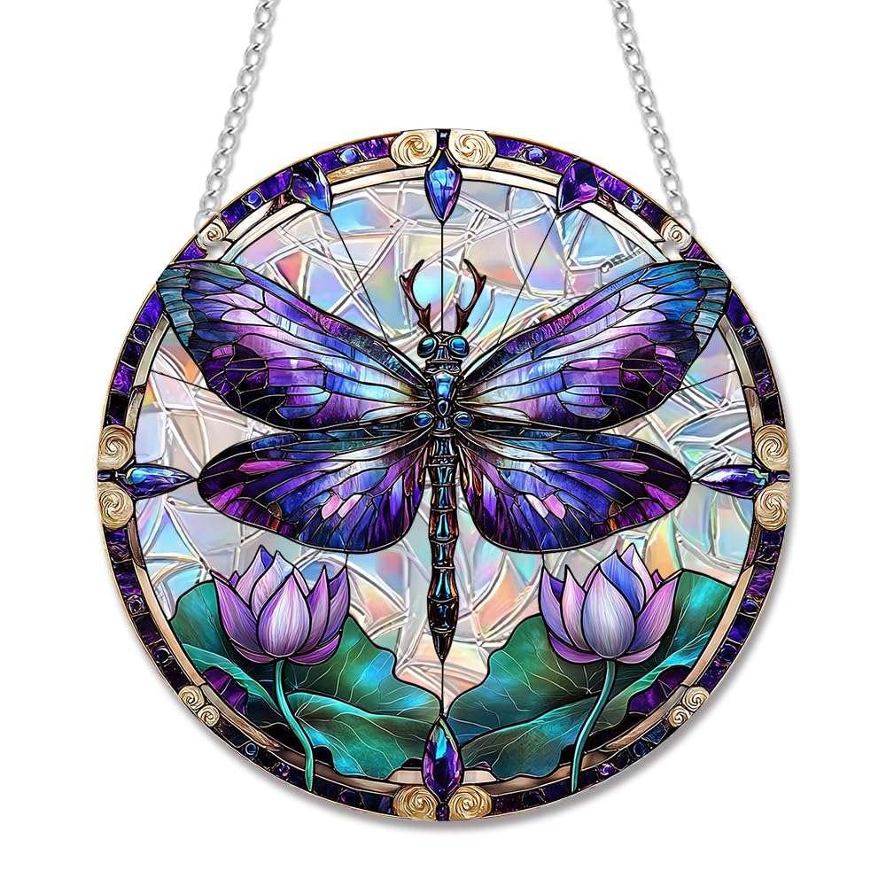 zhuoyaju Acrylic Suncatcher Window Hanging, Hummingbird Sun Catcher Rainbow Indoor Window Decoration for Living Room Bedroom Summer Home Balcony Ornaments, 7.87 inches