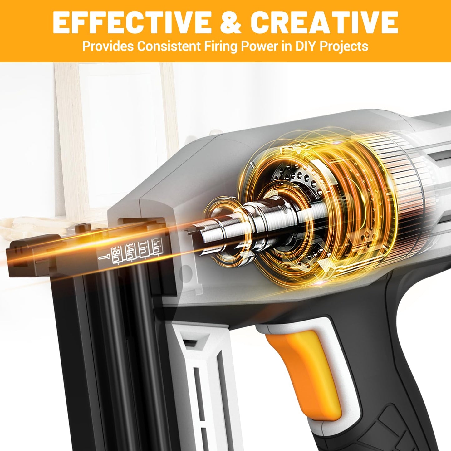 Electric Nail Gun, Batavia 2-in-1 Staple Gun Brad Nailer 18 Gauge for Heavy Duty, 120V Stapler Gun for Upholstery, Carpentry, DIY, 1/4'' Narrow Crown Staples 200pcs and Nails 800pcs Included